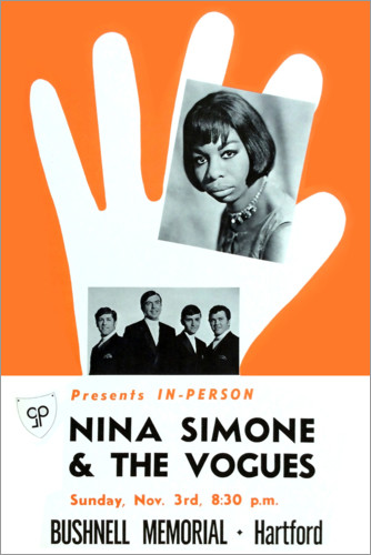 Póster Nina Simone & The Vogues