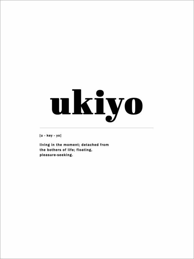 Póster Ukiyo - o que é definição