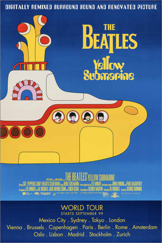 Póster The Beatles - Yellow Submarine