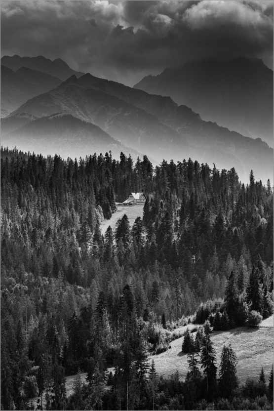 Póster Cabana de montanha nas montanhas Tatra