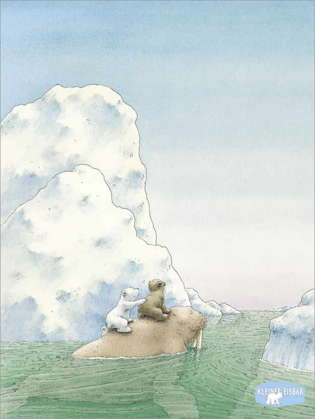 Póster The little polar bear - adventure with the walrus