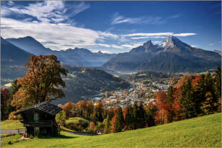 Póster Outono na terra de Berchtesgadener