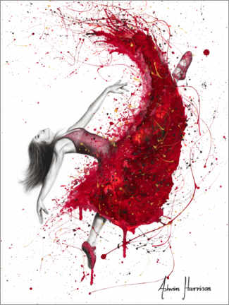 Quadro em tela  Dançar com vinho tinto - Ashvin Harrison