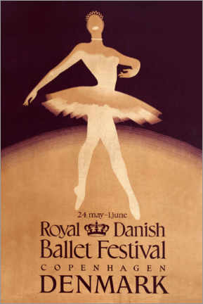 Póster  Royal Danish Ballet Festival - Vintage Travel Collection