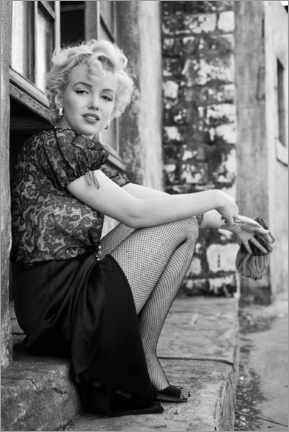 Quadro em acrílico  Marilyn durante uma pausa - Celebrity Collection