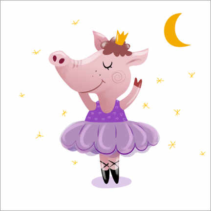 Póster Pig ballet