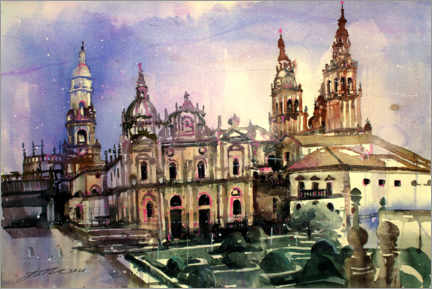 Póster Catedral de Santiago de Compostela