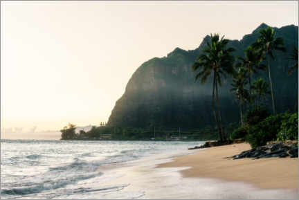 Póster Praia tropical no Havaí