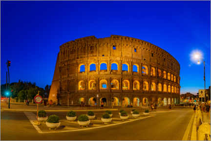 Póster O Coliseu de Roma à noite