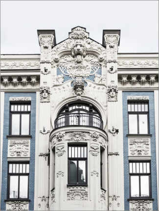 Póster Fachada Art Nouveau