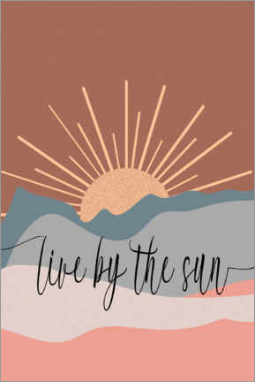 Póster Live by the sun
