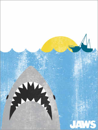 Quadro de madeira  Tubarão, kids art