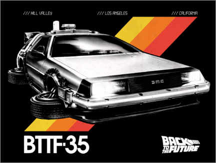 Quadro em tela  DeLorean VHS II