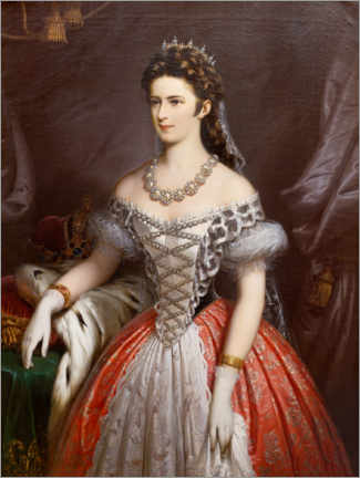 Póster  Imperatriz Elisabeth em traje de magnata húngaro - Franz Russ