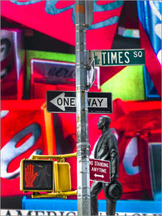 Póster  Times Square-sign, New York - Assaf Frank