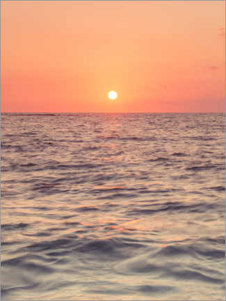 Póster Pôr-do-sol no mar