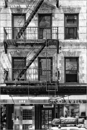 Quadro em acrílico  Black Manhattan - Fachada do Edifício Soho - Philippe HUGONNARD
