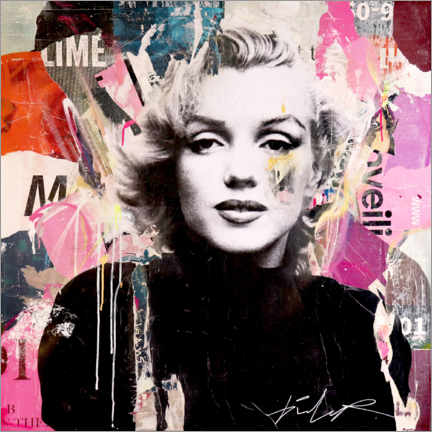 Quadro em plexi-alumínio  Marilyn Monroe - Michiel Folkers