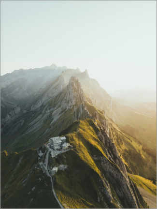 Póster Pôr do sol nas montanhas Alpstein