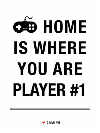 Póster Home is where you are player 1