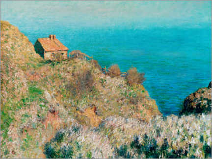 Quadro em acrílico  A casa do pescador, Varengeville - Claude Monet