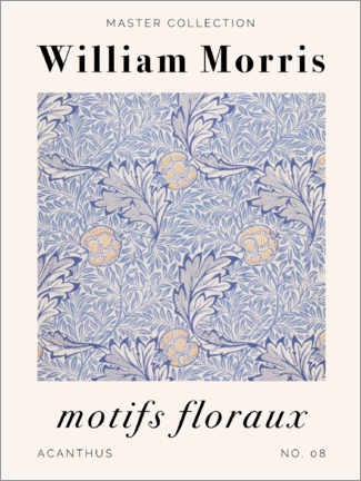 Quadro em acrílico  Motifs Floraux - Acanthus - William Morris