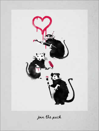Póster  Banksy - Rats