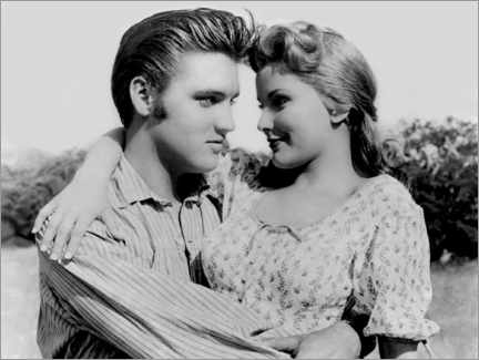 Quadro em tela  Elvis Presley and Debra Paget in Love Me Tender.