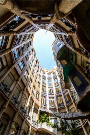 Póster Casa Mila, Barcelona