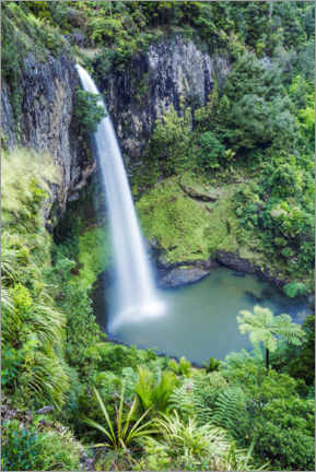 Póster Bridal Veil Falls, New Zealand