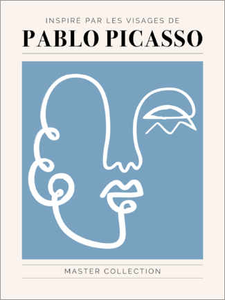 Quadro em alumínio  Pablo Picasso - Visage II