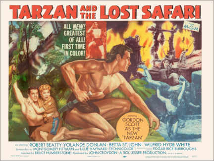 Quadro em tela  Tarzan and the Lost Safari