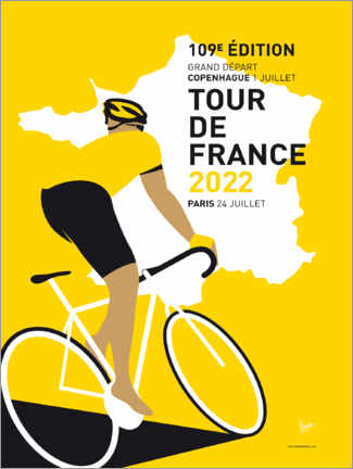Quadro em acrílico  Cycling France 2022 - chungkong