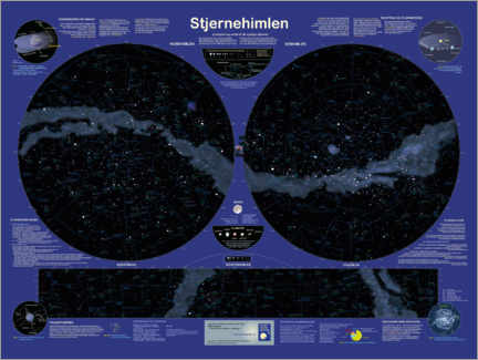 Póster  Céu estrelado (dinamarquês) - Planet Poster Editions