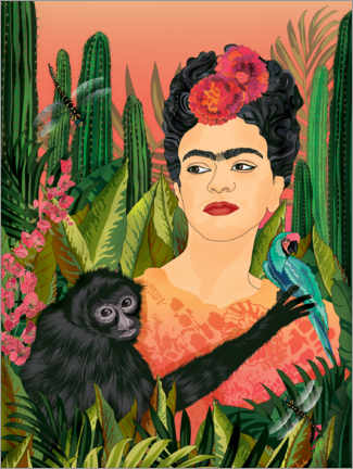 Quadro em tela  My Frida Kahlo - Ella Tjader