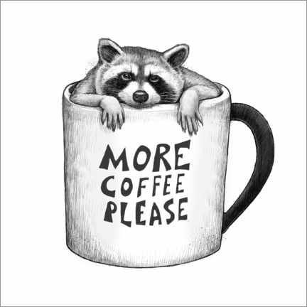 Póster  More coffee please - Nikita Korenkov