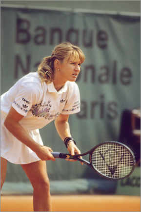 Póster  German Tenniswoman Steffi Graf during French Open in 1989