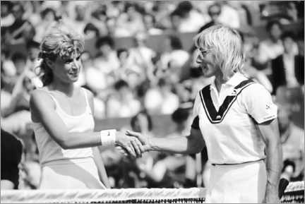 Póster  Chris Evert Lloyd and Martina Navratilova at Finale of Roland Garros, Paris, 1986