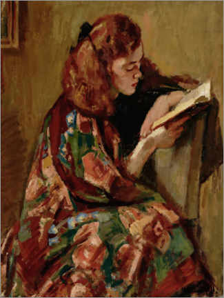 Póster Girl Reading