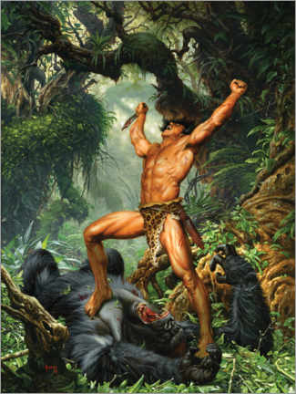 Quadro em acrílico  Tarzan of the Apes - Joe Jusko