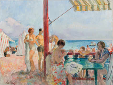 Póster  The Bar at the Beach - Henri Lebasque