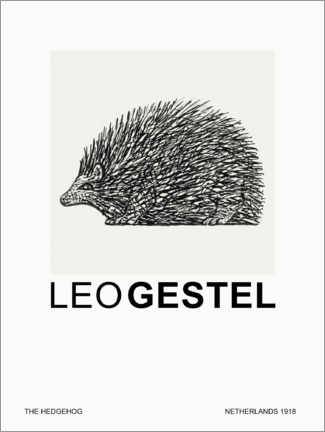 Quadro em tela  The Hedgehog (Special Edition) - Leo Gestel