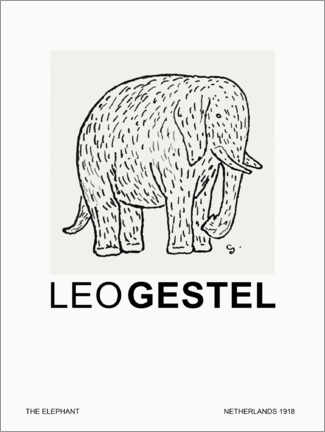 Póster  The Elephant (Special Edition) - Leo Gestel