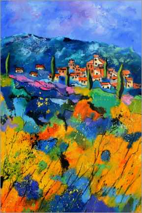 Póster  A small village in Provence - Pol Ledent