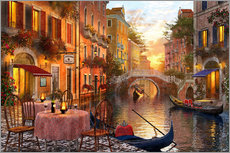 Autocolante decorativo  Pôr-do-sol veneziano - Dominic Davison