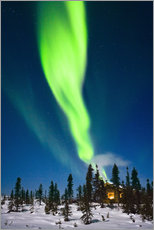 Quadro em plexi-alumínio  Aurora Boreal no Alasca - Kevin Smith
