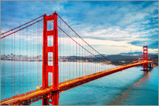 Quadro em plexi-alumínio  The Golden Gate