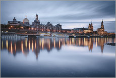Autocolante decorativo  Dresden old town at the blue hour - Philipp Dase
