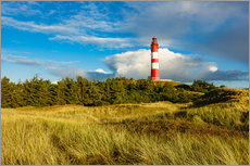 Quadro em plexi-alumínio  Lighthouse on the North Sea island Amrum - Rico Ködder