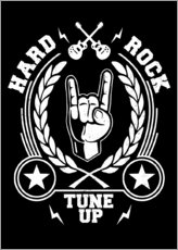 Quadro em plexi-alumínio  Hard rock - Durro Art